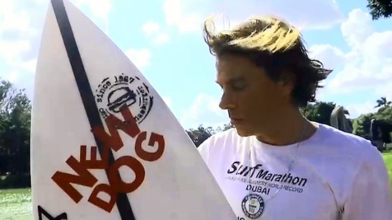 Surfista Arno Anhelli se prepara para conquista do novo Record Mundial